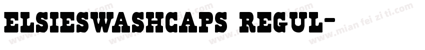 elsieswashcaps regul字体转换